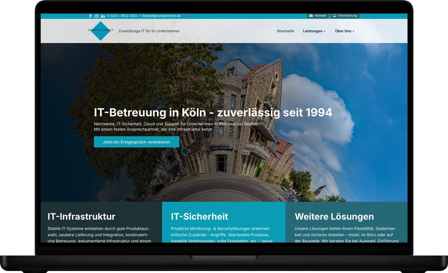 Bilder der neuen computerzeit.de Webseite