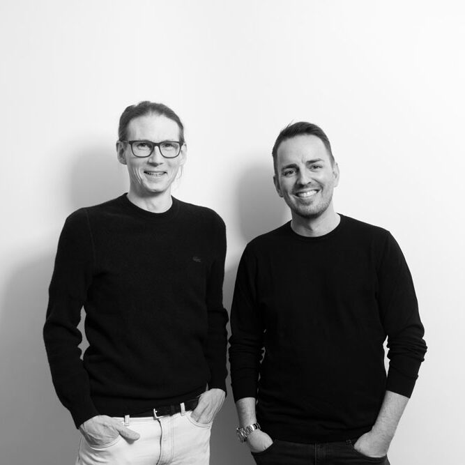 Ein Photo der beiden Gründer Ein Photo der beiden Gründer