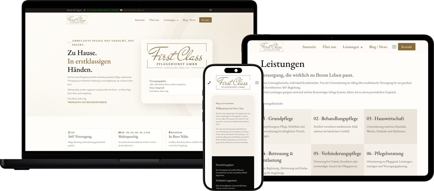 webseite-first-class-pflegedienst Webseite Pflegedienst Firstclass