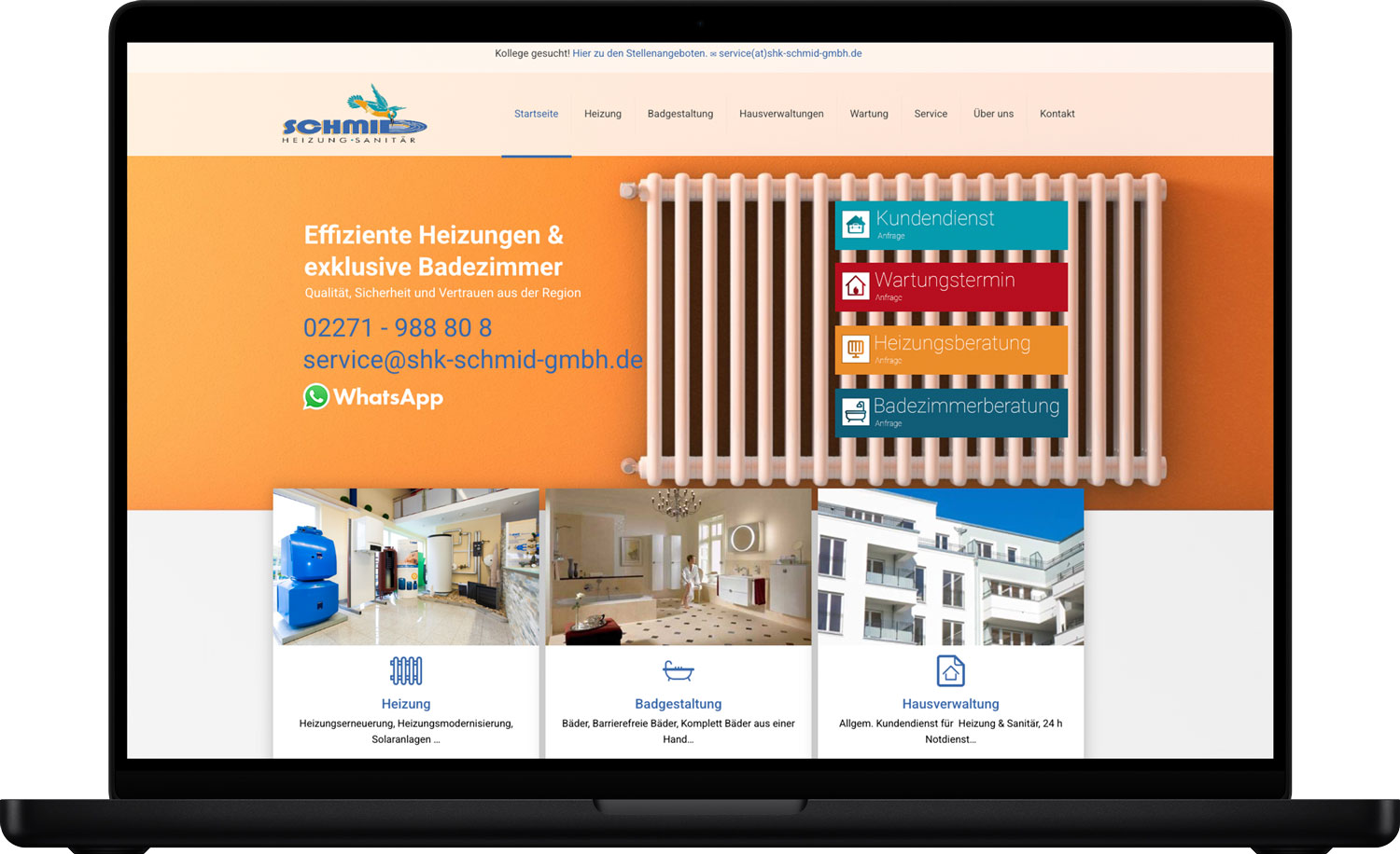 Aktuelle Webseite von gs-schmid.de