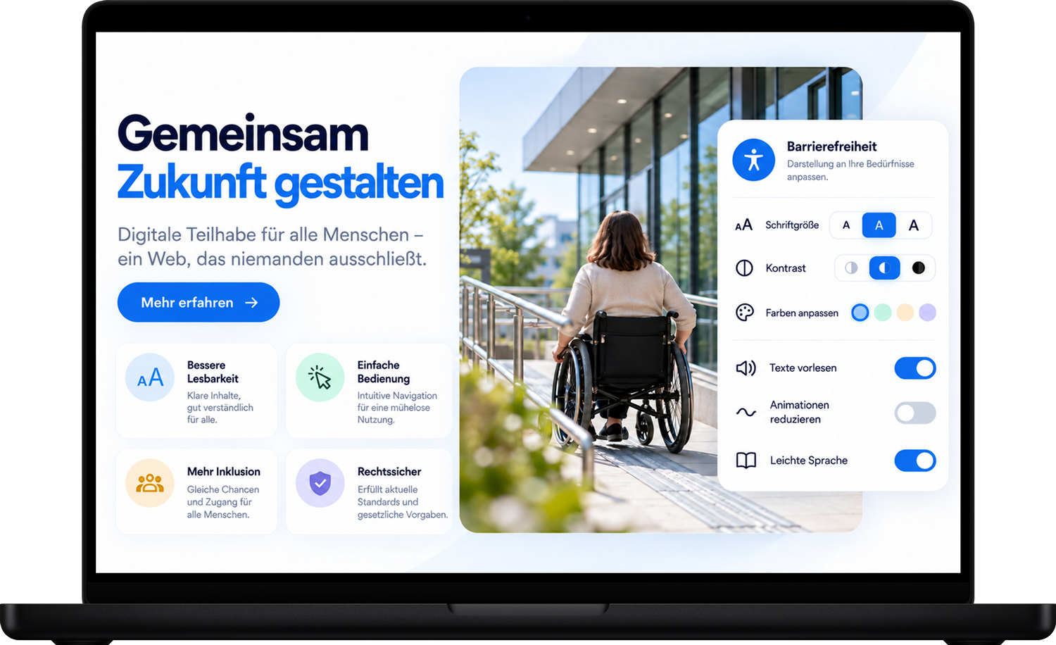 barrierefreies-webdesign Mockup von Barrierefreien Webdesign