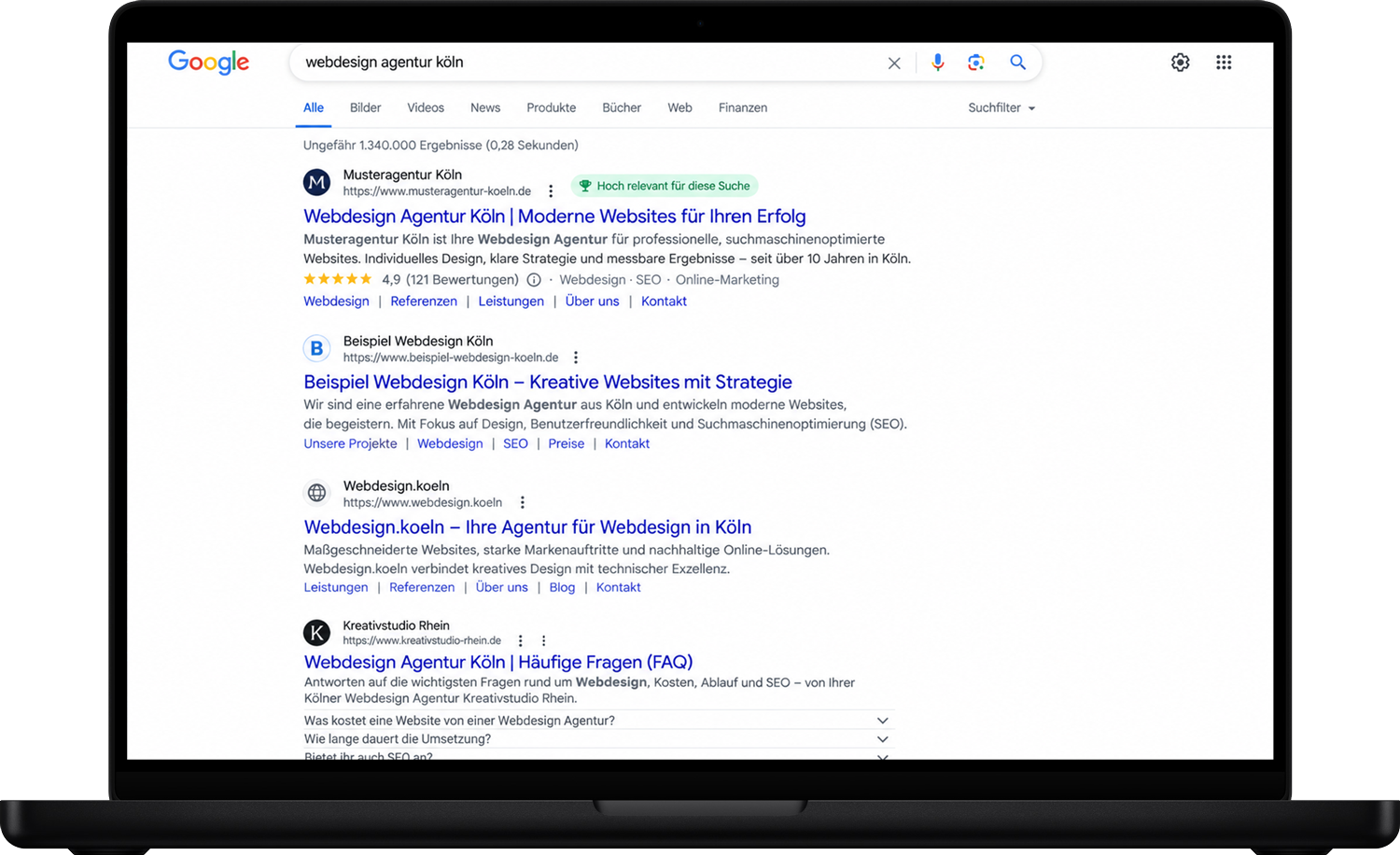 seo Bildbeispiel von Suchmaschinenoptimierung und Rankings